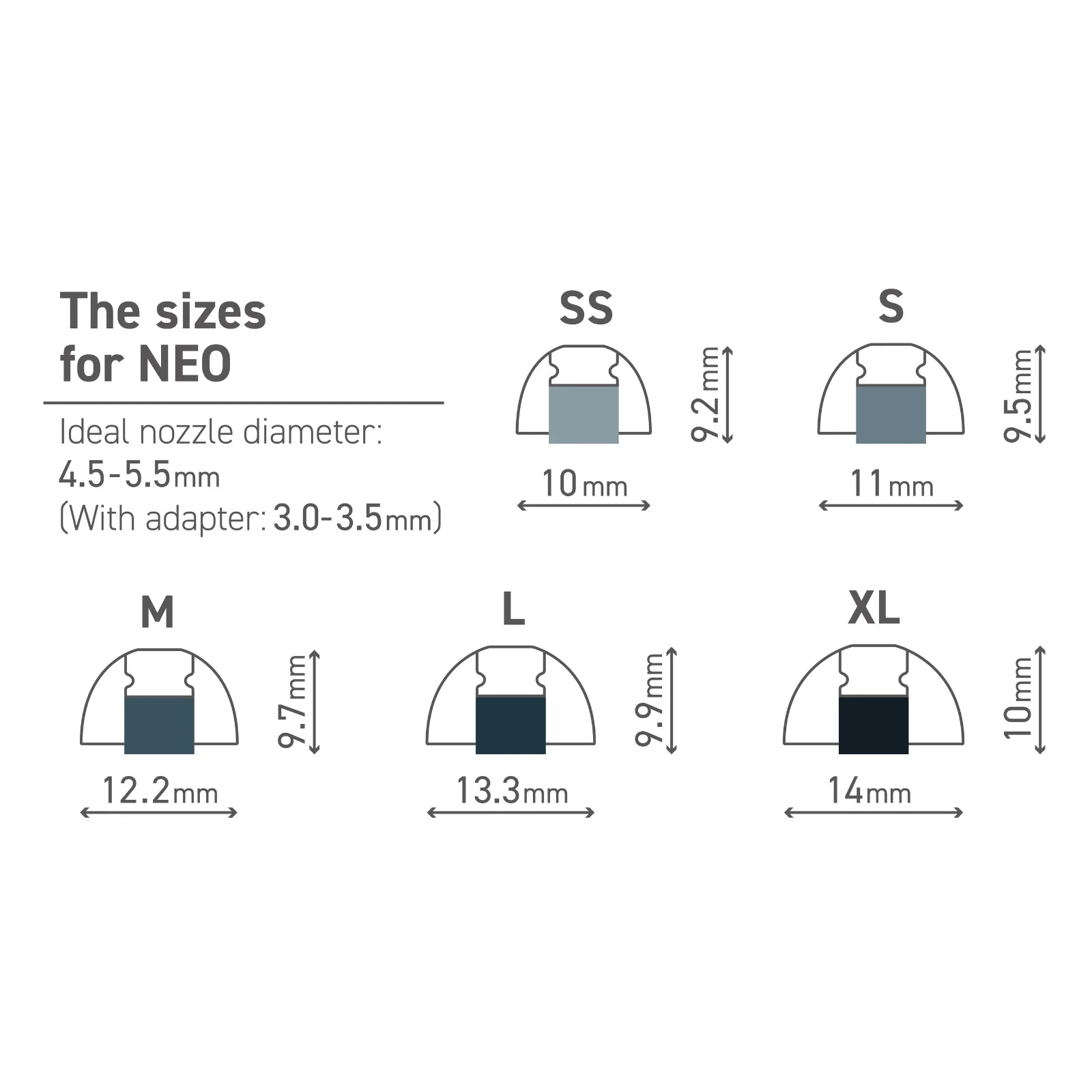 SpinFit Neo Premium Silicone Eartips