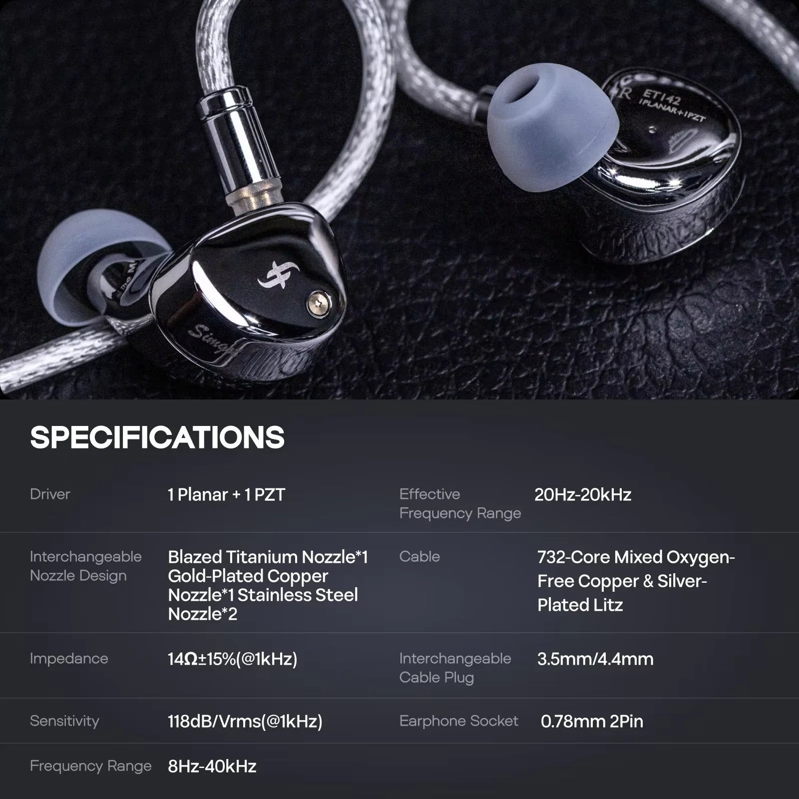 SIMGOT ET142 PZT Planar Hybrid IEM