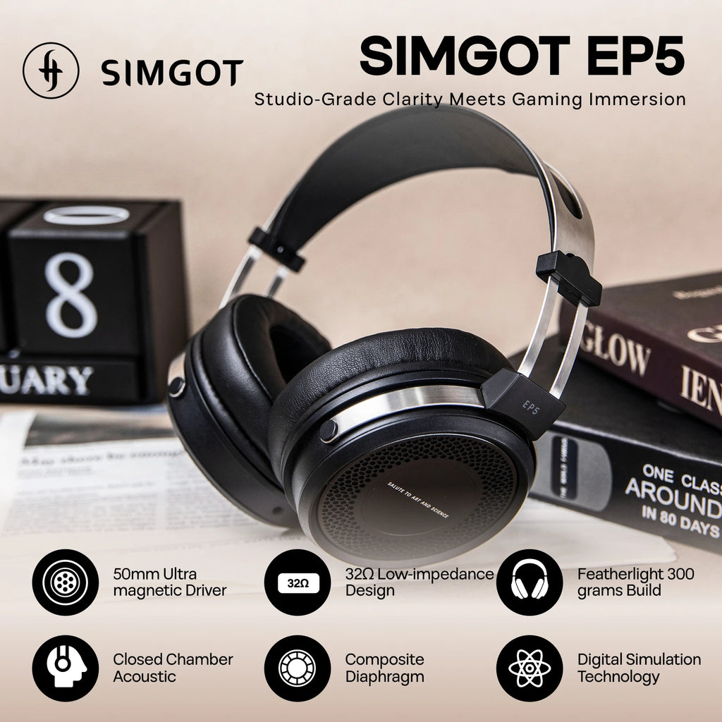 SIMGOT EP5 50mm Dynamic Headphone