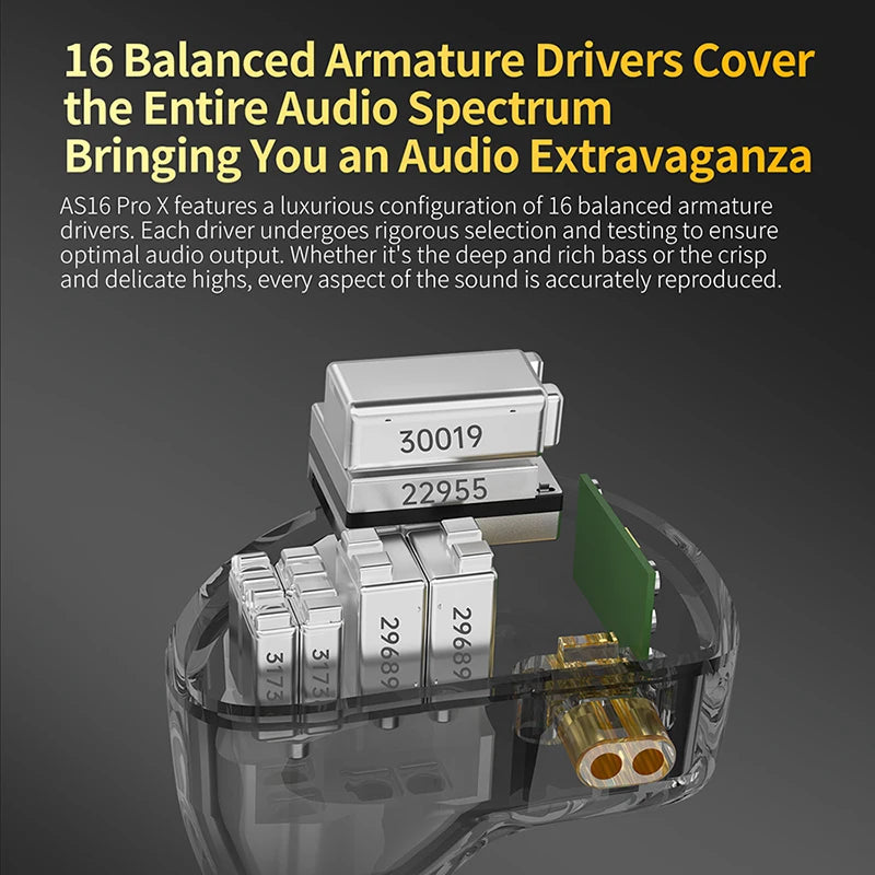 KZ AS16 Pro X 16BA IEM