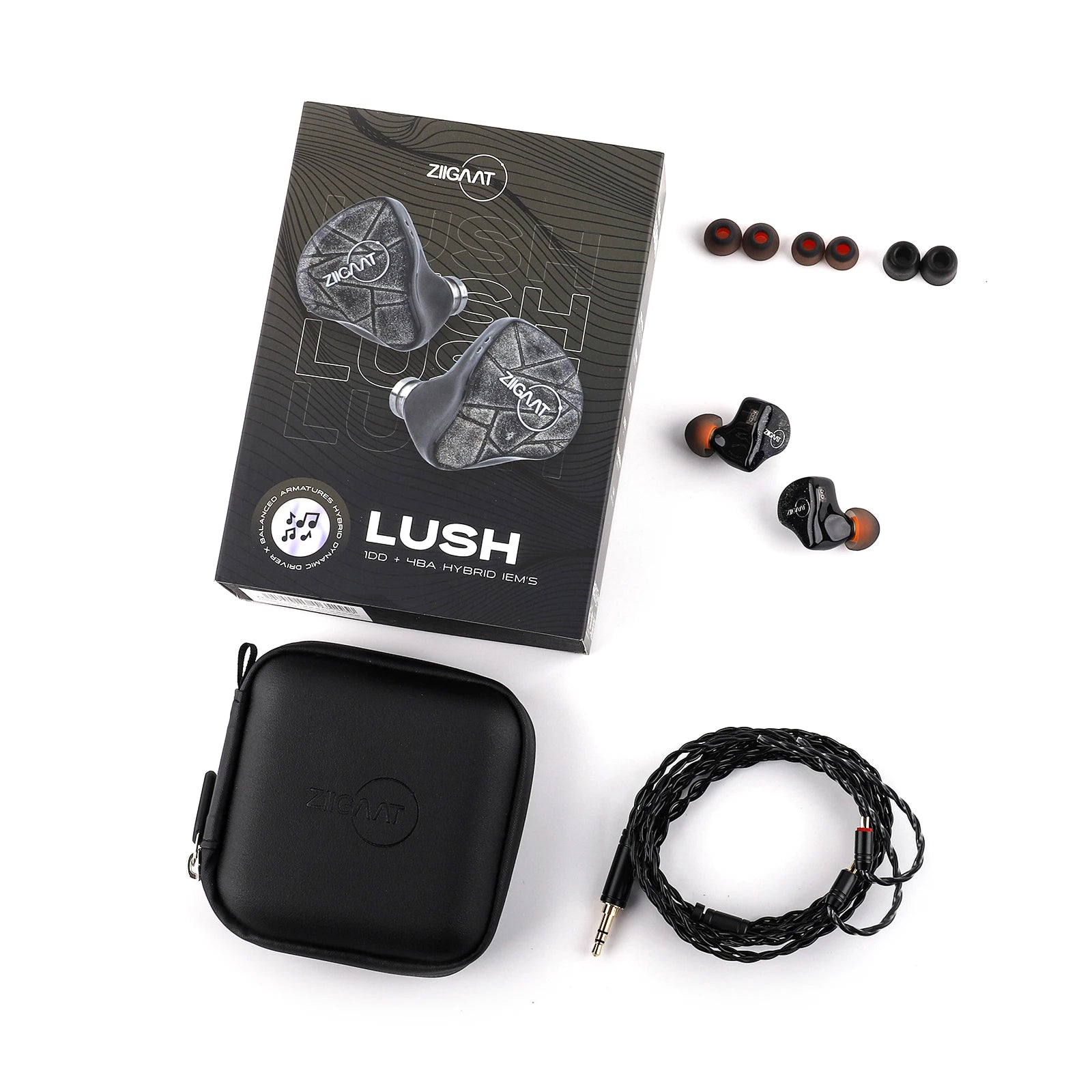 ZiiGaat Lush Studio 1DD+4BA Hybrid IEM
