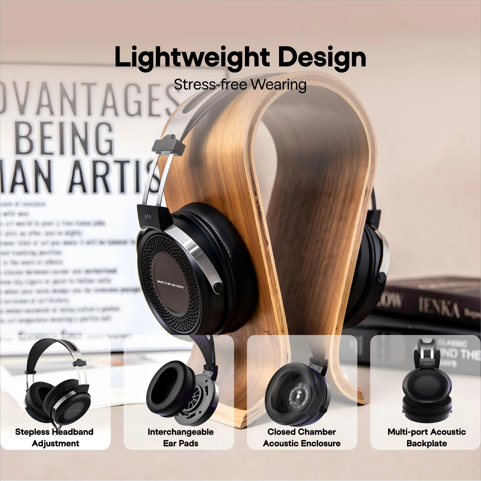 SIMGOT EP5 50mm Dynamic Headphone