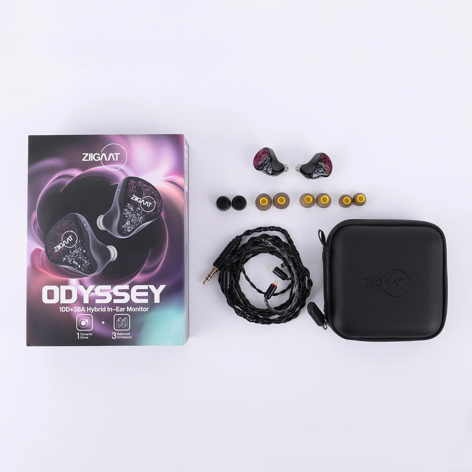 ZiiGaat Odyssey 1DD+3BA Hybrid IEM