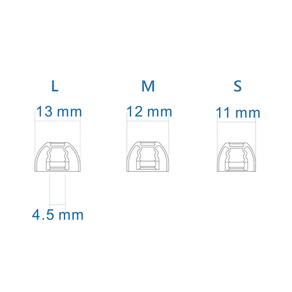 THIEAUDIO Kiwi Ears Flex Silicone Eartips (3 Pairs)