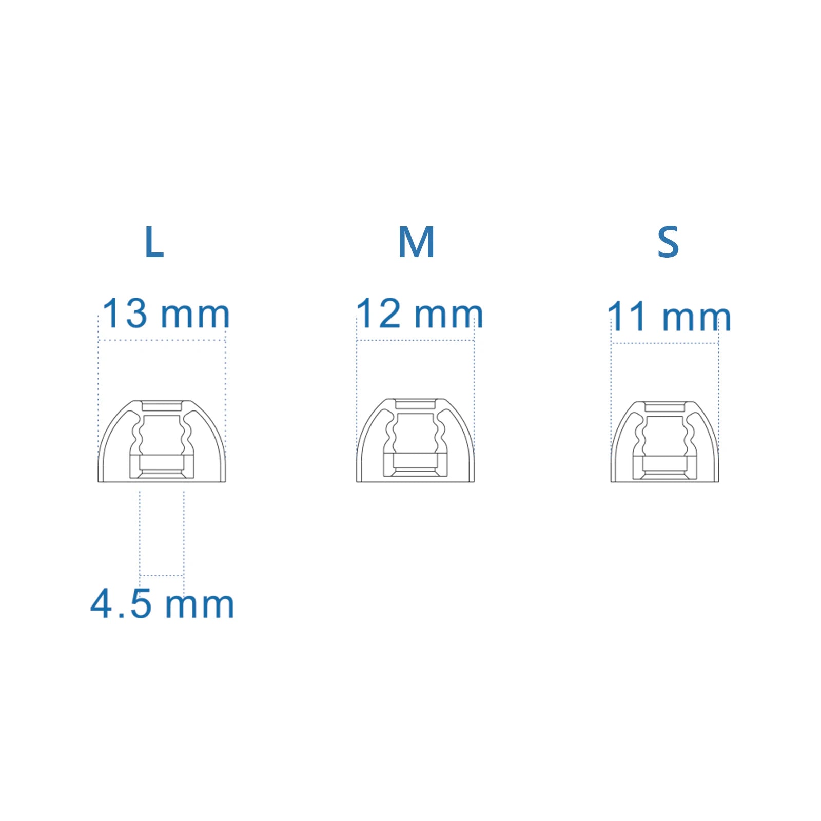 THIEAUDIO Kiwi Ears Flex Silicone Eartips (3 Pairs)