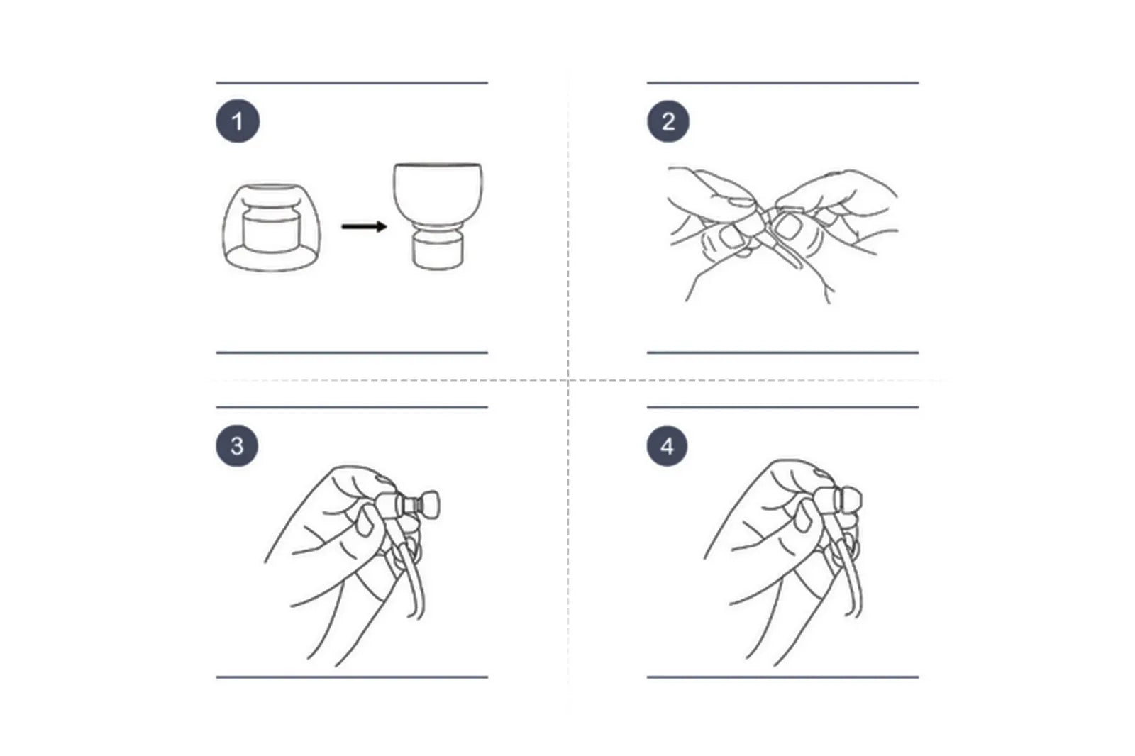 SpinFit W1 Double-Layer Silicone Eartips (1 Pair)