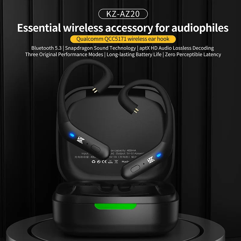 KZ AZ20 Wireless Earhook Upgrade