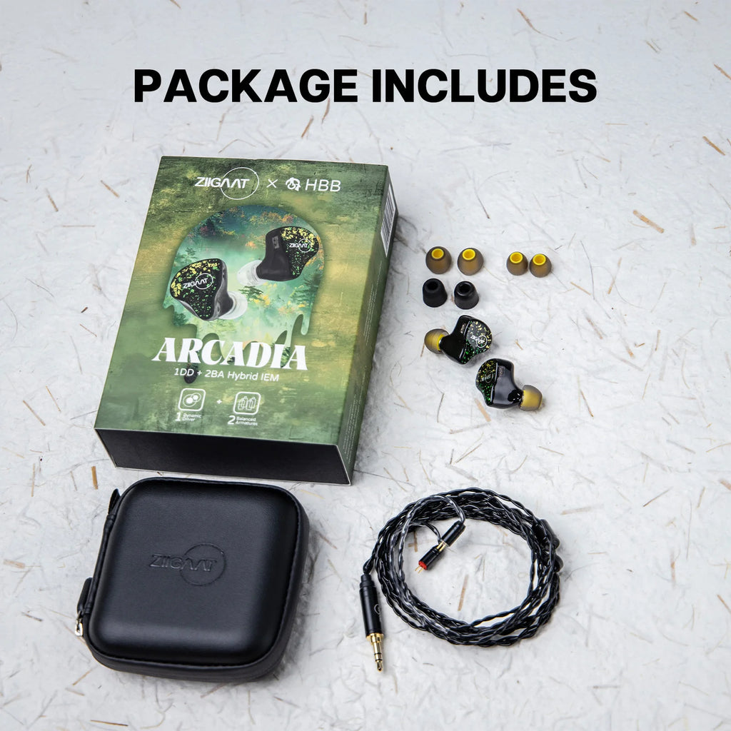 ZiiGaat x HBB Arcadia 1DD+2BA Hybrid IEM